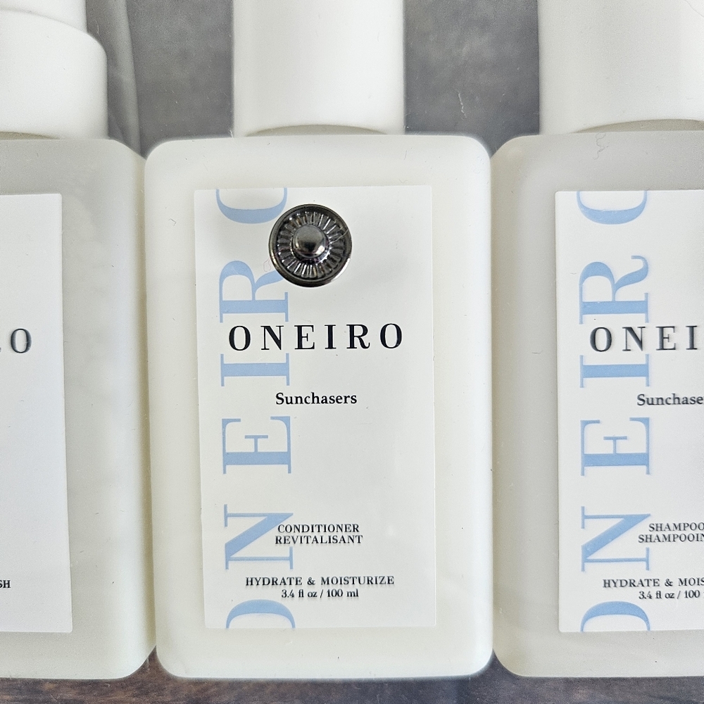 ONEIRO Sunchasers TSA 5 piece Set Kit Travel Clean & Vegan Personal Care New - Picture 4 of 8